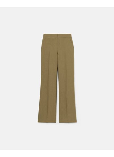Pantalon Pervenche Kaki en Lin