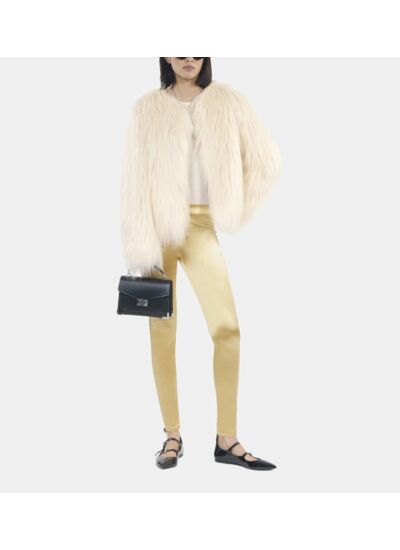 Legging Satiné Doré Femme