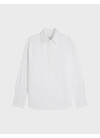 Chemise ambre en chevron uni blanc