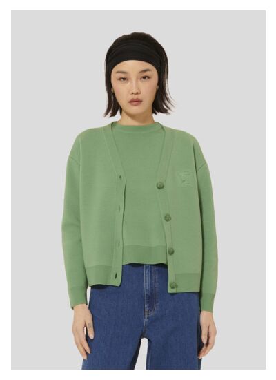 Gilet Gibus-Amande en Laine Merinos Extrafine