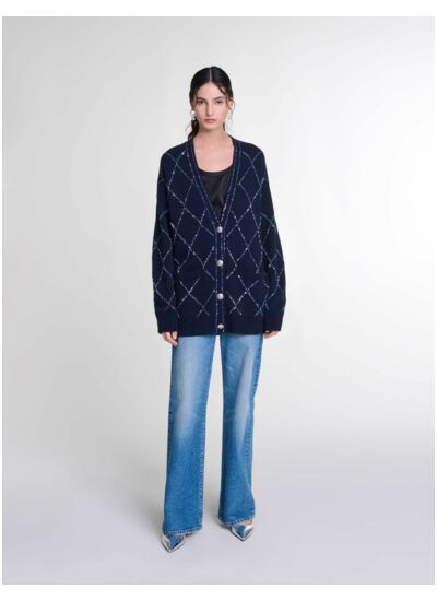 Cardigan long en laine