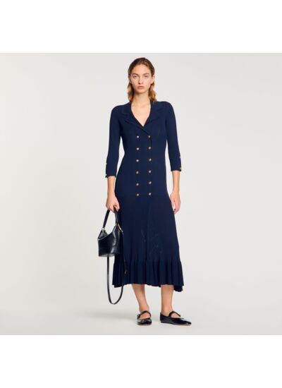 Robe longue en maille