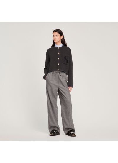 Cardigan en laine certifiée