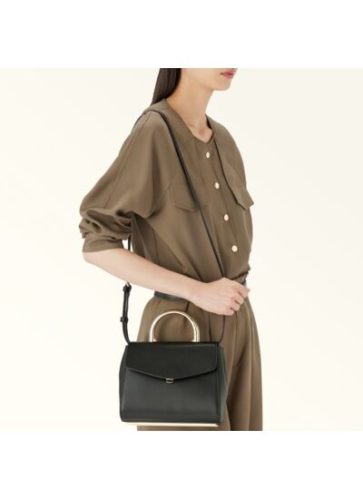 FURLA MERIDIANA MINI TOP HANDLE - VITELLO SIDNEY+MANICO METALLO