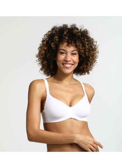 Soutien-gorge corbeille avec armatures blanc Body Touch Dim