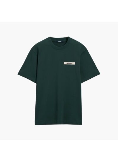 Jacquemus T-Shirt Gros Grain Vert Foncé