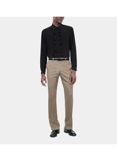 Chemise En Soie Noire Homme