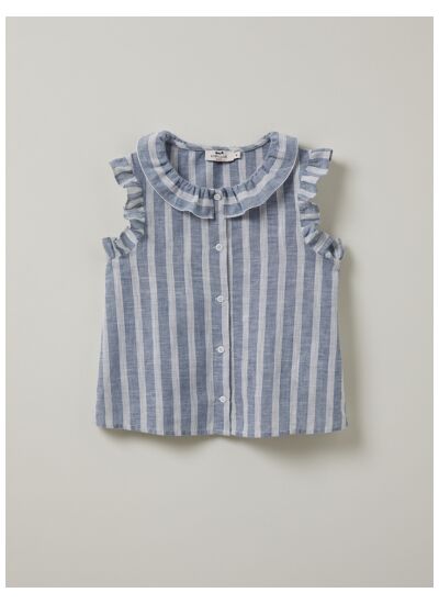 CHEMISE LIN RAYÉE