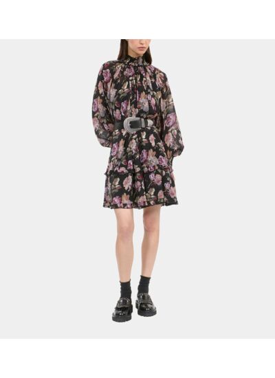 Robe Courte Imprimé Fleuri Femme