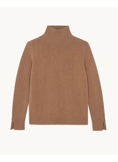 Pull Izya marron camelo