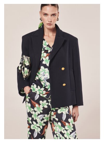 Manteau Marcello-Nocturne en Viscose