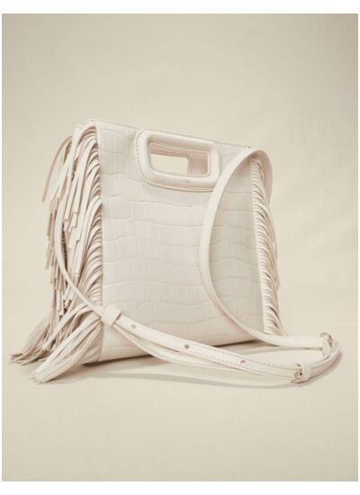 Sac M en cuir croco