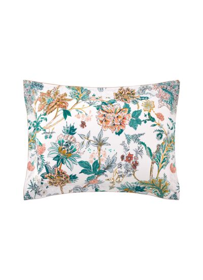 Yves Delorme - Taie d'oreiller en batiste de coton vert, Golestan