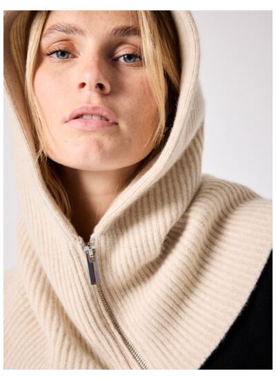 Cagoule en cachemire Gustave BEIGE_CHINE