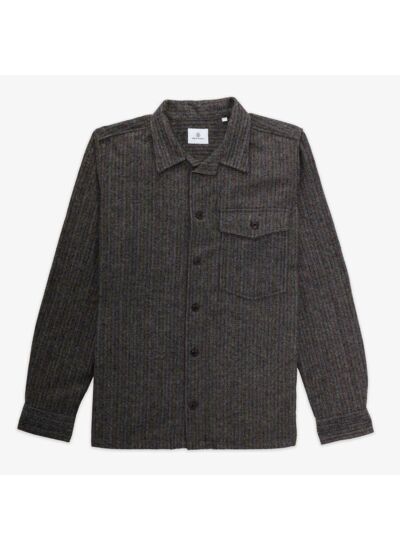 Surchemise à chevrons gris anthracite