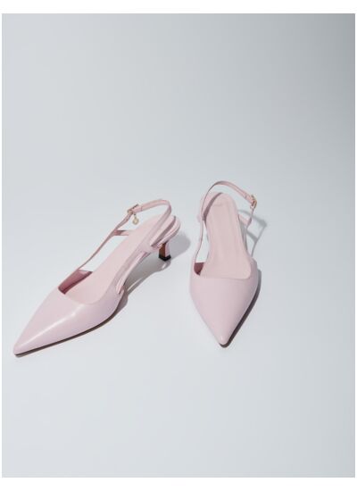 Escarpins pointus en cuir