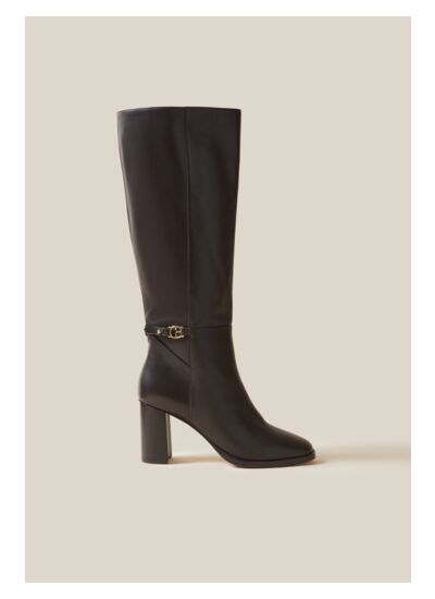 Bottes cuir verni logo CP