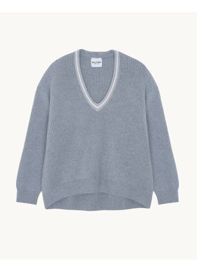 Pull Eliane gris chiné