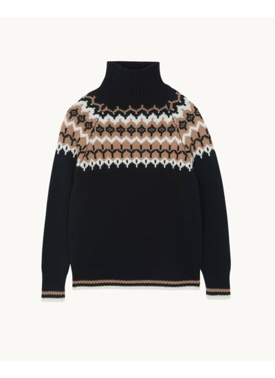 Pull Stella Jacquard noir