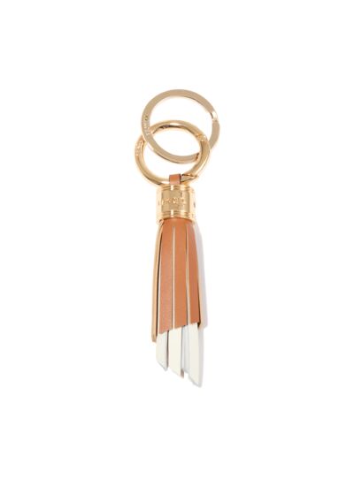 PREMIER FLIRT DE LANCEL - PORTE-CLES POMPON M - Camel/Neige