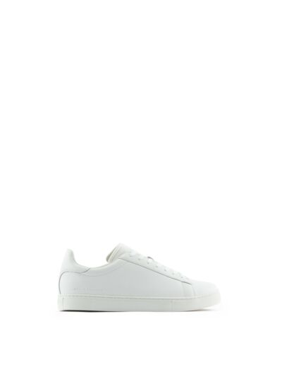 Baskets en cuir de veau - blanc rtl