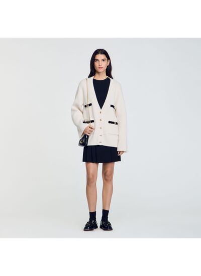 Cardigan long en laine