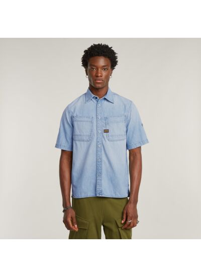 Chemise Slanted Double Pocket