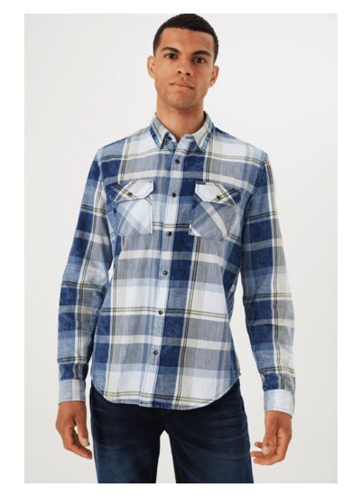 Men Shirt Blue