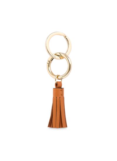 Charms de Lancel - Porte-clés pompon personnalisable - Camel