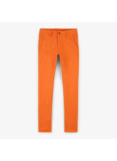 Chino 702 coupe droite terracotta