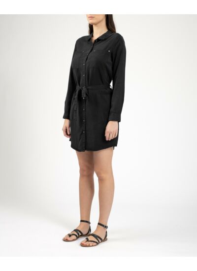 Robe chemise ceinturée