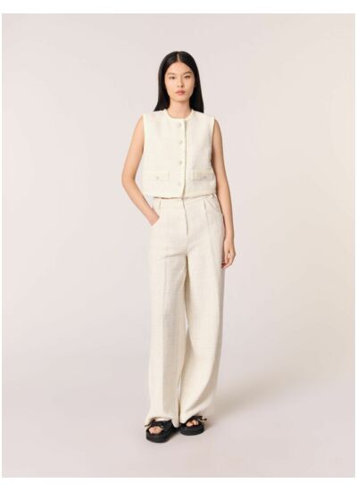 Veston en tweed à sequins