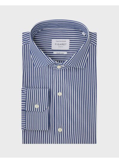 Chemise Semi-ajustée rayée marine