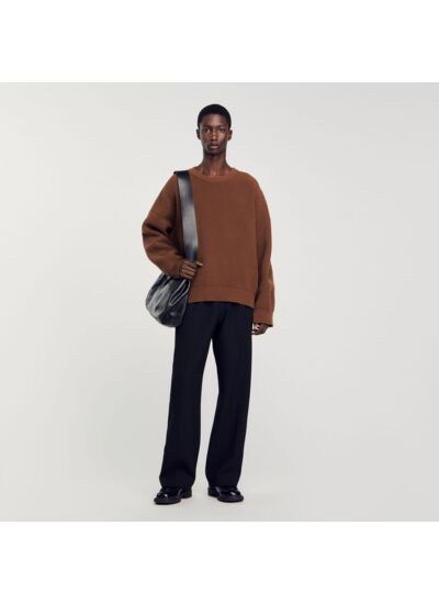 Pull côtelé en maille