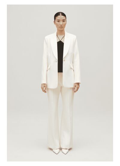 Veste tailleur bimatières