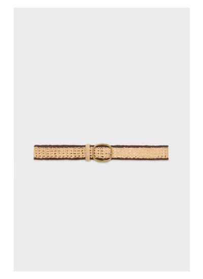 CEINTURE PALOMA EN RAPHIA EFFET CANNAGE PALOMA