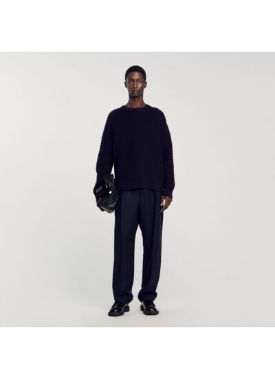 Pull côtelé en maille