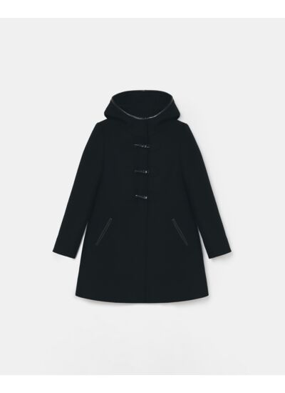 Manteau Meros Noir en Laine