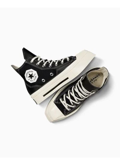 Chuck 70 De Luxe Squared Hi Black/Black