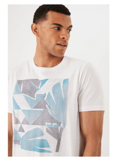 Men T-shirt White