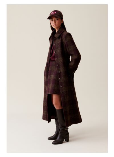 Manteau laine mélangée