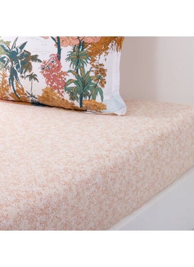 Olivier Desforges - Drap housse en satin de coton lavé vert, L'inconnue