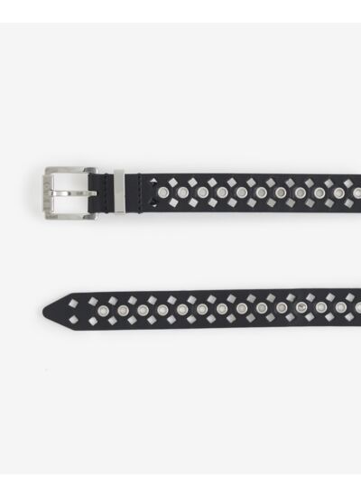 Ceinture En Cuir Perforé Atlas Eyelet