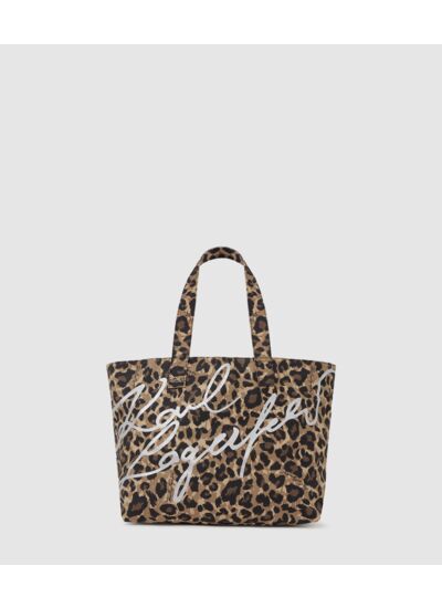 K/STYLE LEOPARD SHOPPER