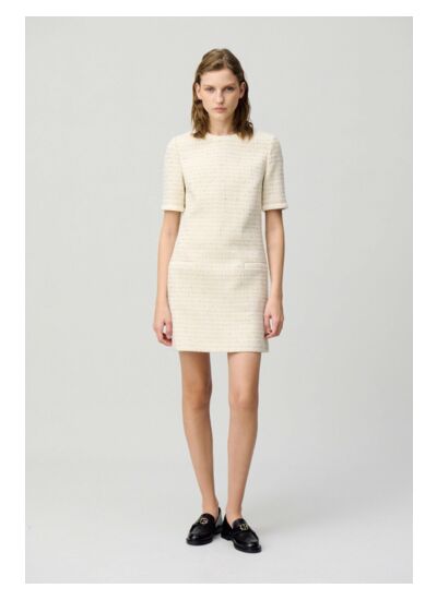 Robe courte tweed