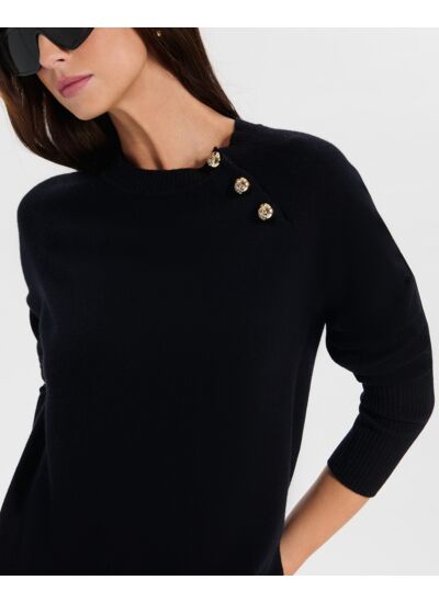 Pull Noam Noir en Laine