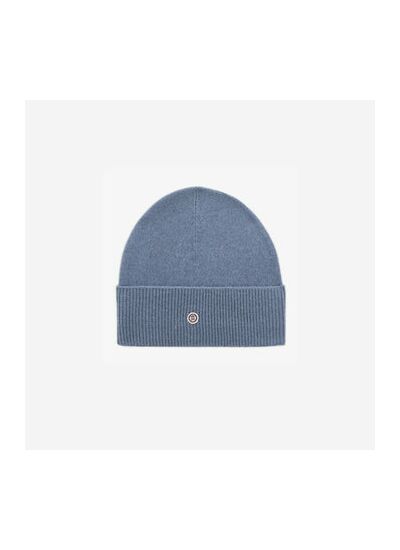 Bonnet en laine uni chambray