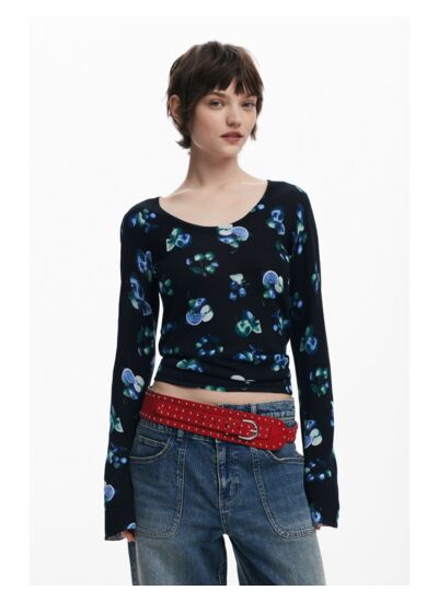 Pull fruits col montant