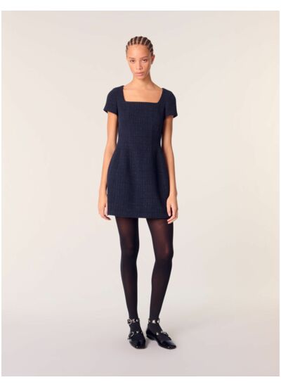 Robe courte en tweed