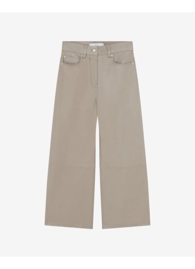 Pantalon Large En Cuir Baki